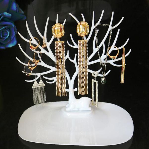 

горячий прохладный большой размер черный белый олень серьги ожерелье кольцо подвеска браслет ювелирные изделия, Khaki