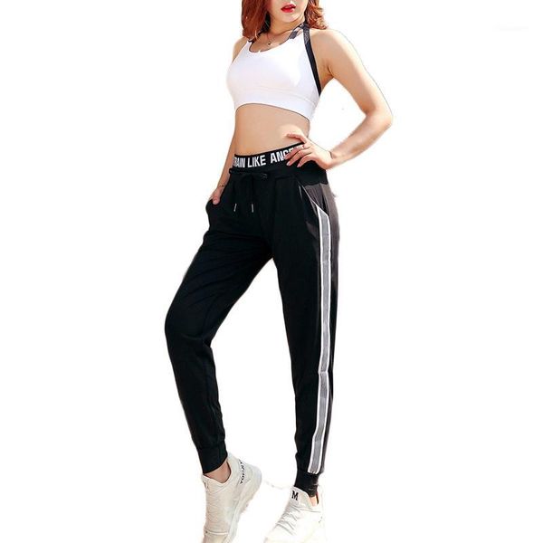 

yoga outfits drop wholesale loose and fast drying long pants leggings1, White;red