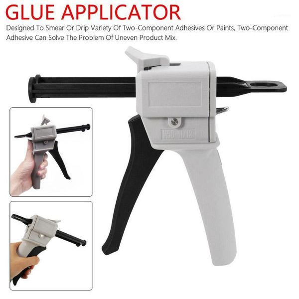 

ab epoxy sealant glue gun manual caulking gun dispenser applicator glue adhensive squeeze mixed 2:1 50ml capacity1