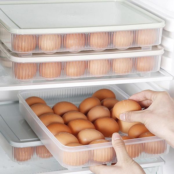

1pcs pp eggs storage eggs holder storage container with cover for 241