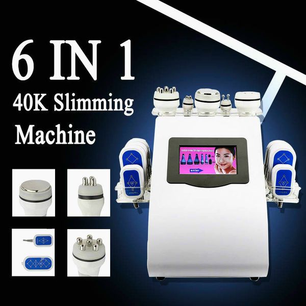 

new 6 in1 promotion ultrasonic cavitation2.0 vacuum radio frequency lipo laser slimming machines for weight reduce