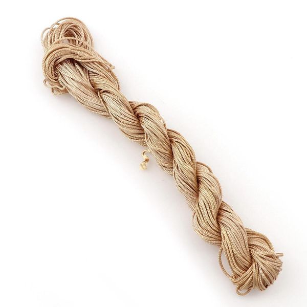 

20m braided macrame silk chinese knot satin nylon cord polyester rope for diy jewelry necklace making beading thread string 1mm h jllriw