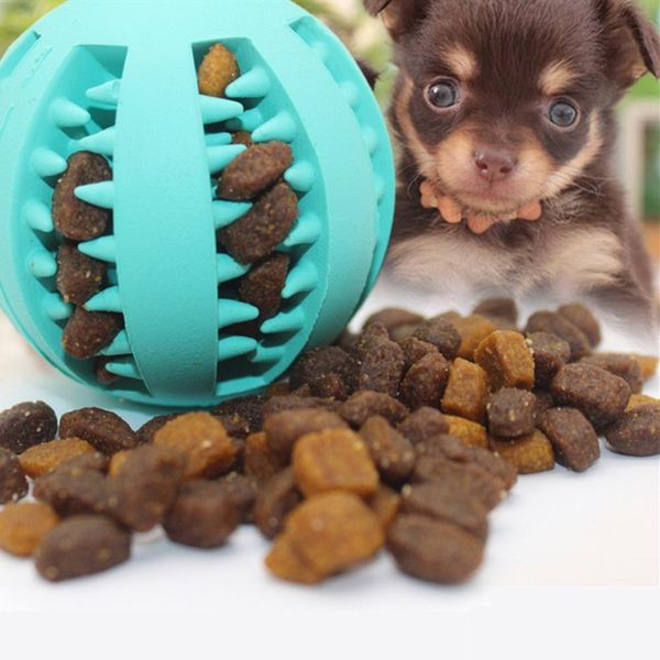 

new pet dog toy interactive rubber balls pet dog cat puppy chew toys ball teeth chew toys tooth cleaning balls food q wmtwaa
