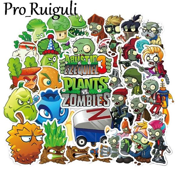 

100 шт. растения против зомби детские наклейки скейтборд гитара чемодан девушки водонепроницаемый скрапбукинг стикер дети граффити игрушки w