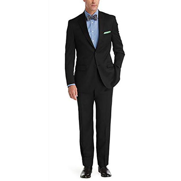 

men's suits & blazers classic business 2 piece slim fit jacket and pants set buttons tuxedo for formal groom wedding party casual blaze, White;black