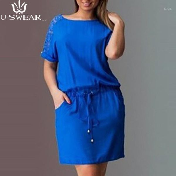 

women 5xl plus size summer dress o-neck lace back hollow dress straight elegant dresses large size women clothing vestidos1, White;black