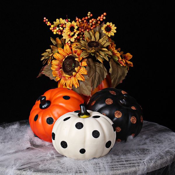 

2021 latest halloween fruit simulation foam colorful pumpkin fake vegetable christmas gift decoration qw173 new