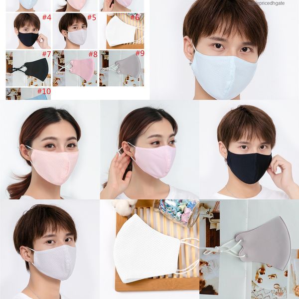 

adults protective mask ice silk face summer fashion sun anti dust ultraviolet-proof masks scwd