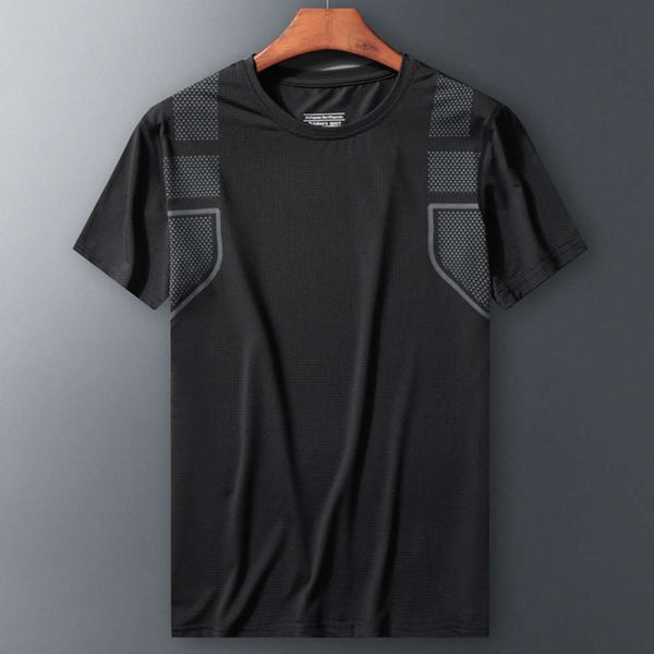

quick drying t-shirt men's 2020 new short sleeve large size sports fitness clothes short sleeve group purchase seal, Gray