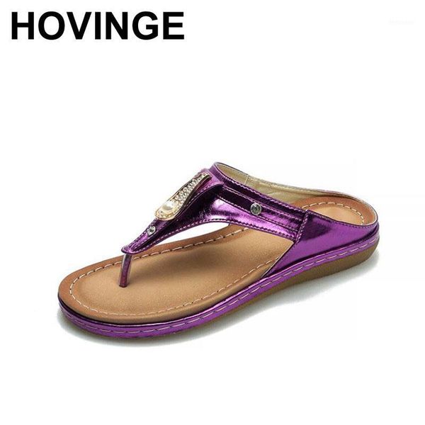 

slippers hovinge summer leather flip flops outdoor fashion women non-slip casual flat shoes beach big1, Black