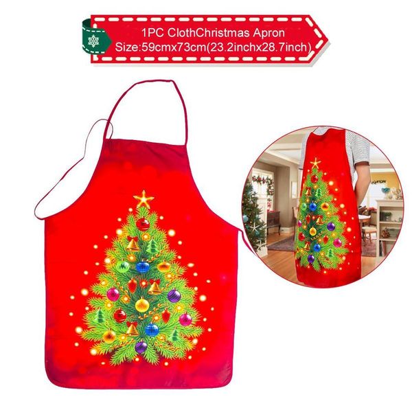 

санта-клаус рождественский фартук с рождественским рождественским рождественским декором для дома рождество 2020 украшения на navidad xmas g