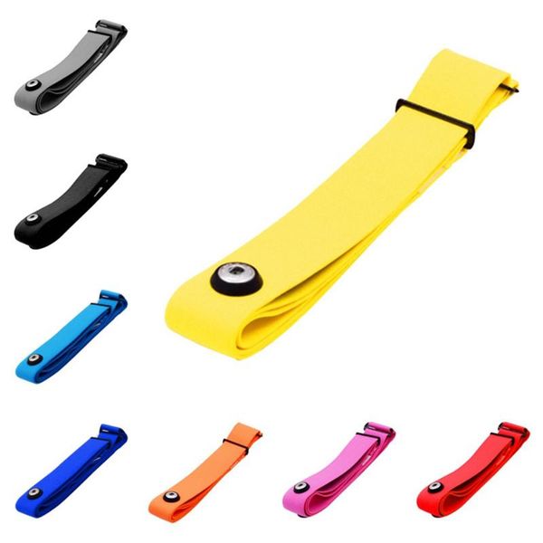 

sport heart rate monitor replacement strap practical adjustable soft elastic fitness equipment chest mount belt, Black;gray