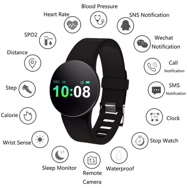

new blood prsure tracker sports timing watch intelligent waterproof wristband
