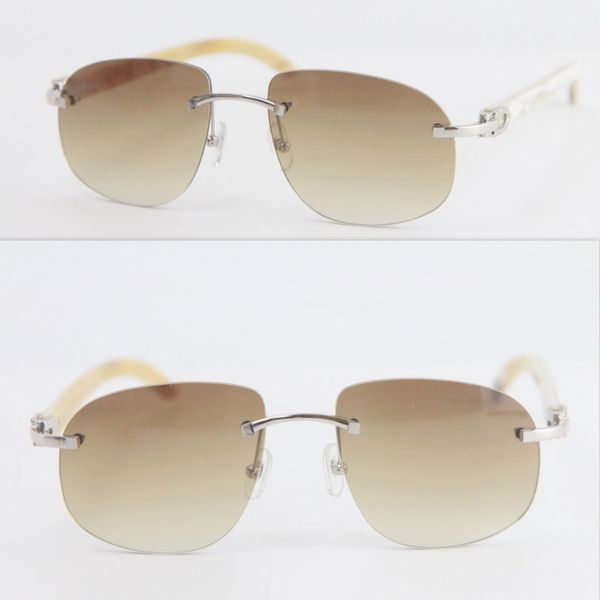 

a gift of love sun glasses men new style white original buffalo horn sunglasses frame men brand glasses fashion accessories hot, White;black