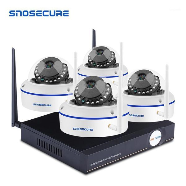 

snosecure 4ch 1080p wireless nvr kit security ip camera system 2mp wifi audio sound cctv dome indoor camera cctv surveillance se1