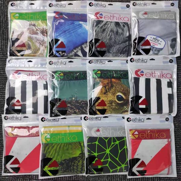 

2021 men's ethika boxer briefs printed animal print fashion men's underwear designer brande merdesanti for men under wear 0121