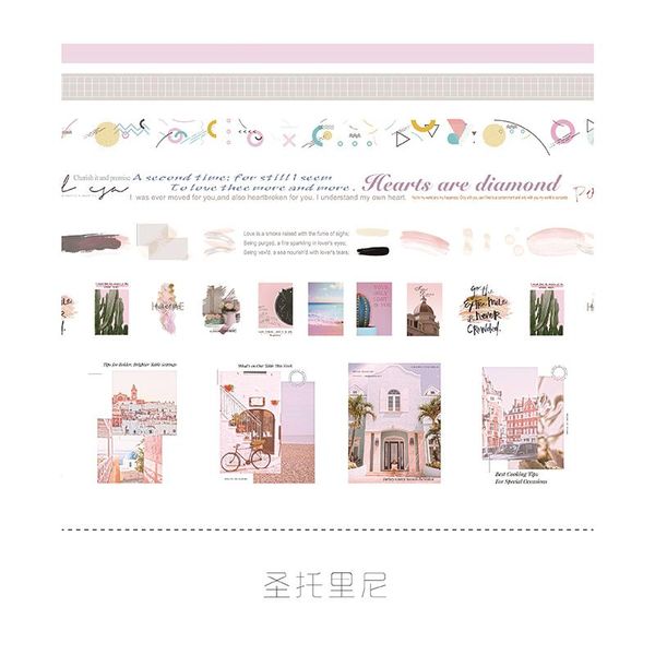 

9 дизайн декоративные васи ленты набор школа канцелярские принадлежности журнал цветные клейкая лента скрапбукинг клейкая лента jllict bdeba