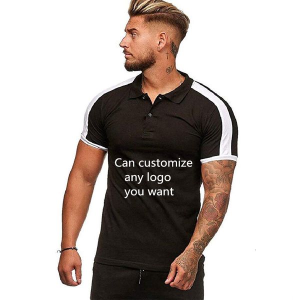 

2020 the new summer fashion cotton shirt casual sleeve harajuku men's polo short brand clothes, White;black