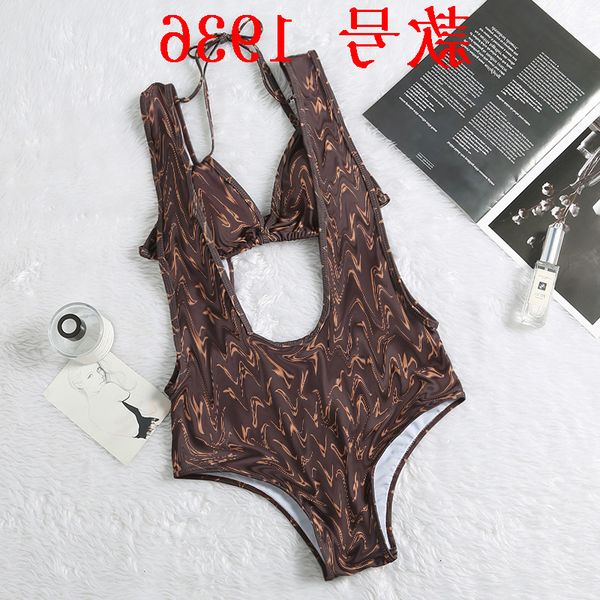 

women's conservative printed one piece swimsuit