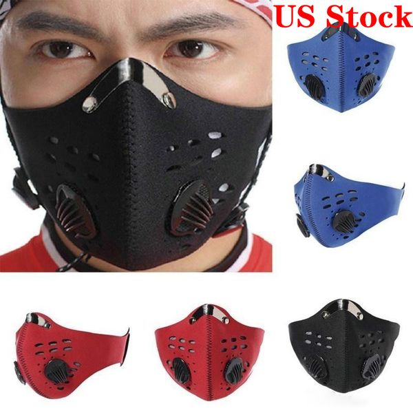 

with filter respirator stock cycling valve pm2.5 us mouth mask anti dust protective sports outdoor running face masks