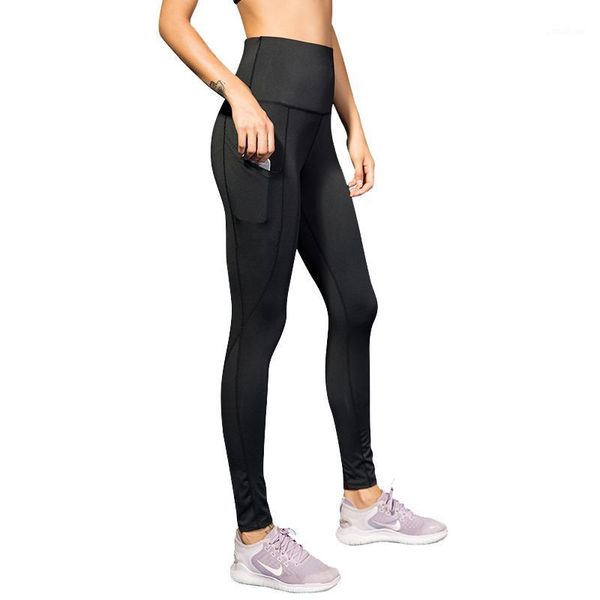 

new women yoga pants side pocket full length high waist sports wear for women gym clothing leggings sport fitness tivewear1, White;red