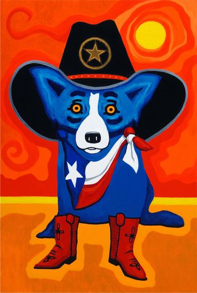 

george rodrigue dog home decor handpainted &hd print oil paintings on canvas wall art pictures 7817