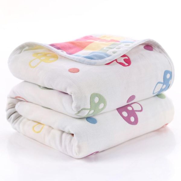 

towel 100% cotton infant kids soft bath shower born gauze swaddle receiving blankets baby blanket wrap 80x80cm