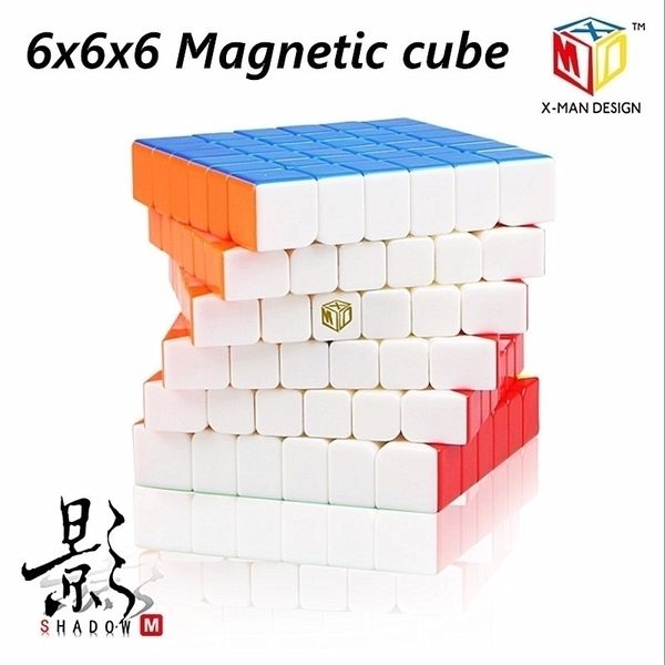 

qiyi x-man shadow m 6x6x6 magnetic magic cube xmd 6x6 speed puzzle cube wca competition cubes cubo magico y200428