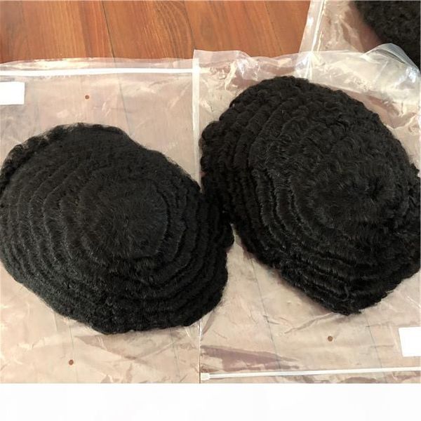 

hairpiece replacement system 100% virgin hair real human hair short of head patch men toupees human hair toupee, Black