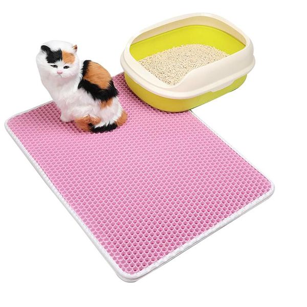 

cat beds & furniture waterproof pet litter mat eva double layer trapping pad clean products for candy color
