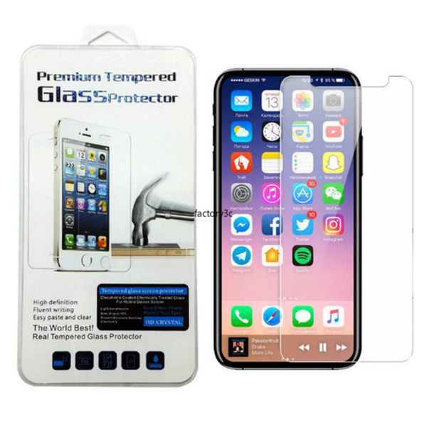 

screen protector for iphone 12 pro max xs max xr xs tempered glass for samsung a20 a50 a10e moto g7 power moto e6 z4 lg stylo 5 k40 in box
