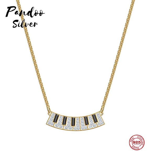 

мода шарм чистая оригинальная копия, простая электронная клавиатура цепь цепи ожерелье женское роскошь украшенные подарки, Silver