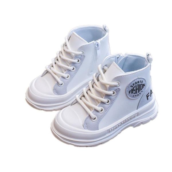 

autumn winter children short boots leather boys girls martin boots soft non slip warm plush black kids snow boots sport shoes wmtcva