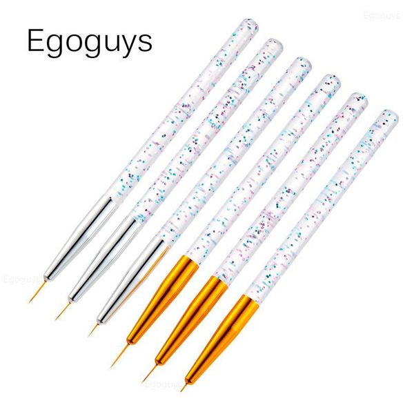 

thin nail brush polish uv gel extension builder french lines stripes painting pen flower pattern drawing liner manicure qylxcp