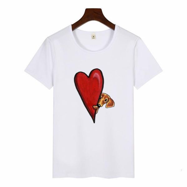 

harajuku dachshund pug terkel funny t shirt women graphic tee shirt femme t shirt animal print white tshirt summer