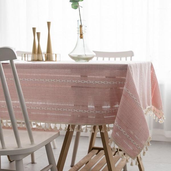 

table cloth junwell luxury embroidered tablecloth cotton hemstitch pattern decorative rectangle for wedding dinning bbq1