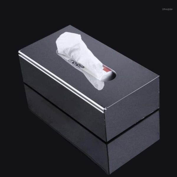 

elegant napkin holder home towel storage tissue box office cover bedroom car l square stainless steel paper container1