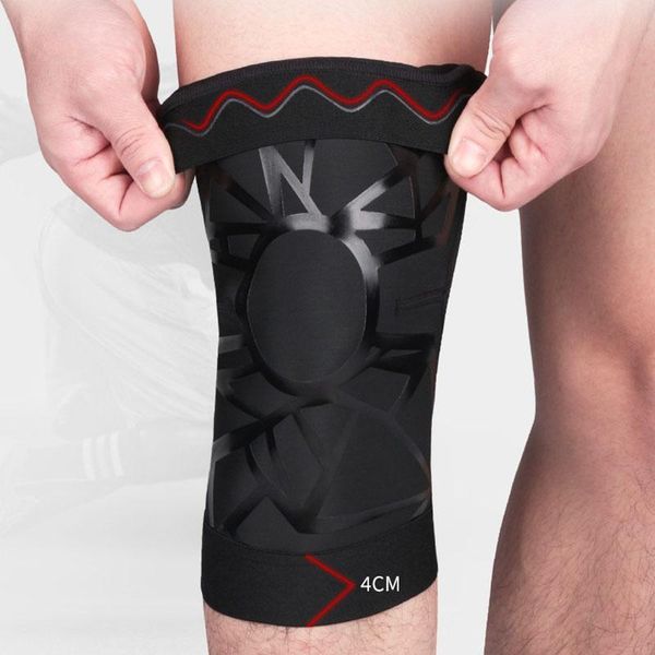 

1pcs sports knee pads compression anti-collision protection patella outdoor leg cover protector fitness support braces, Black;gray