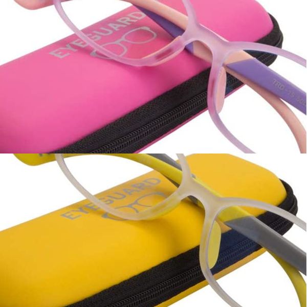 

eyeguard children's boys and girls tr90 square elastic frame blue light computer game tv glasses (age 5-10