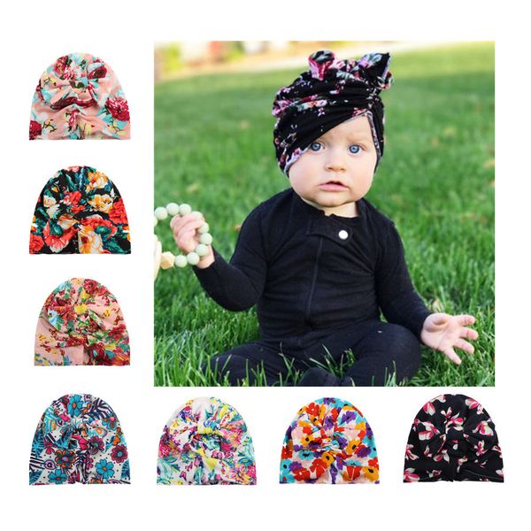 

новая детская мода print bow hat богемская детская шляпа, Yellow