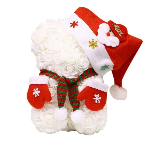 

teddy gift flower - christmas bear rose birthdays,valentine's clear included day- - bear box rose cpleh