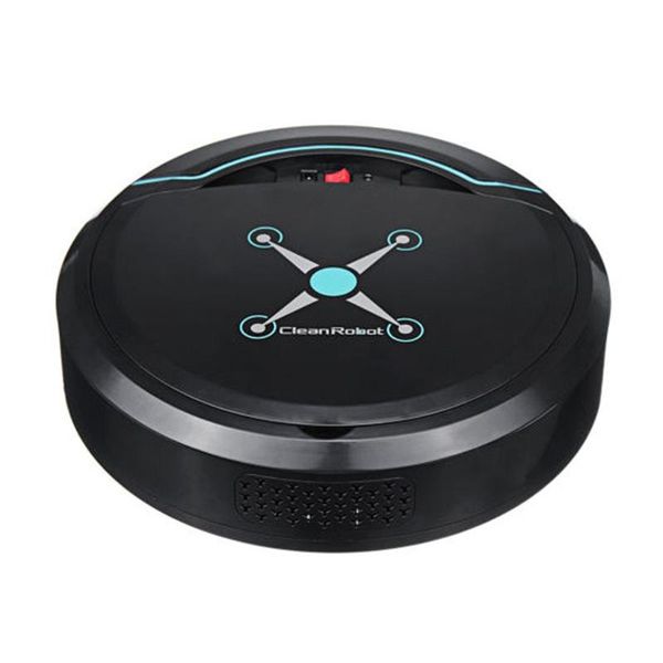 

slim & powerful automatic home vacuum cleaner robotic vacuum - black