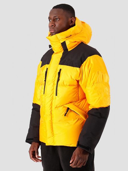 

winter long warm down jacket for men and women of the thickened version of outdoor series wind and rain velcro design down jacket, Black