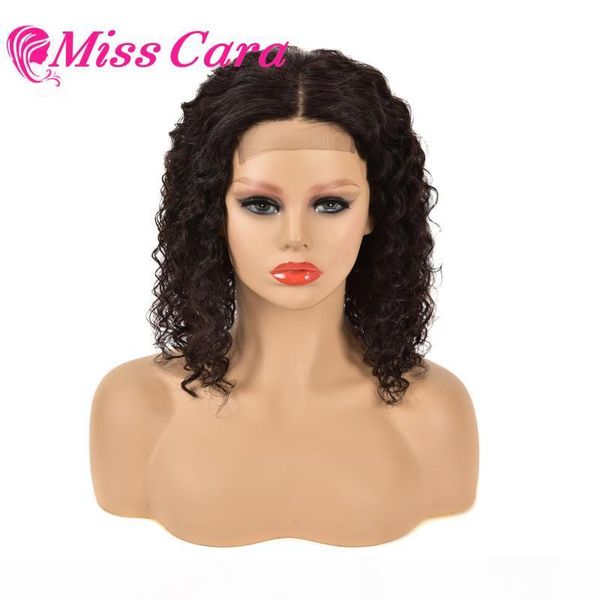 

brazilian water wave short bob wigs 100% remy human hair wigs wavy curly bob for women pre plucked water 4x4 closure, Black;brown