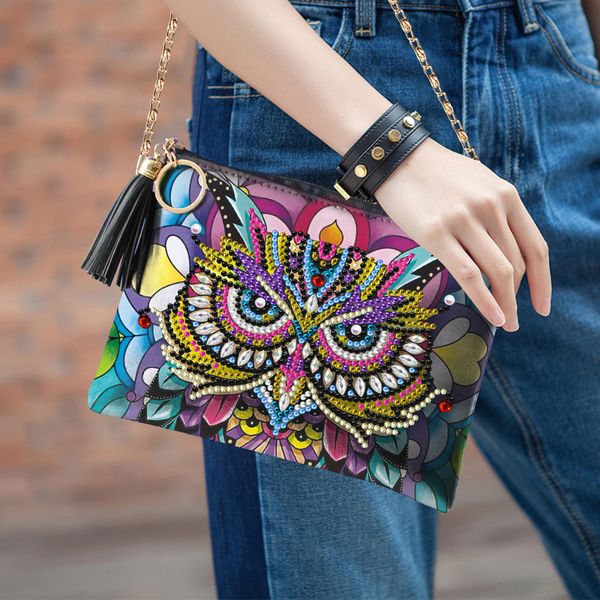 

diy 5d diamond painting crystal rhinestones bag women luxury designer handbag bag with diamond painting tools for women
