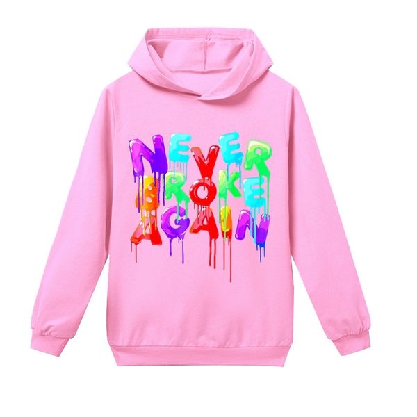 

youngboy letters printed boys and girls casual fashion hoodie cotton hip-hop style hooded sweatshirt 201031, Black