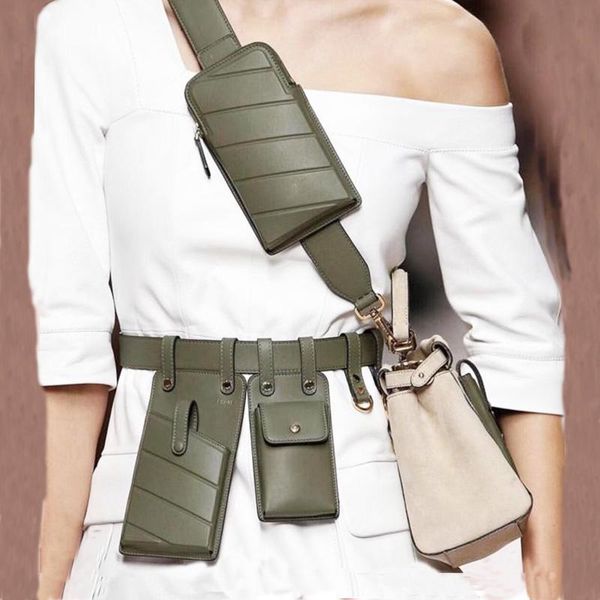 

women waist bag fashion leather waist belt bag crossbody chest bags girl fanny pack small phone pack shoulder strap packs