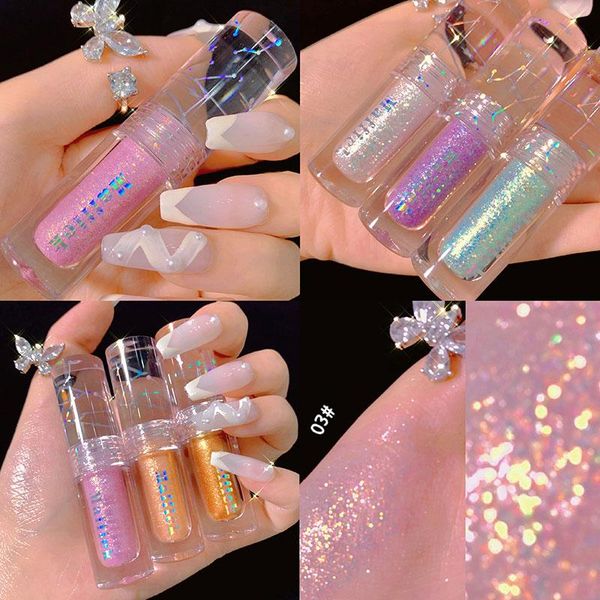 

metallic diamond eyeshadow palette pearlescent waterproof liquid eyeshadow bright glitte shimmer eye shadow makeup maquillaje