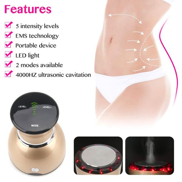 

new arrival 40k ems body slimming massager galvanic infrared therapy anti cellulite fat burner beauty shaping weight fat loss tools