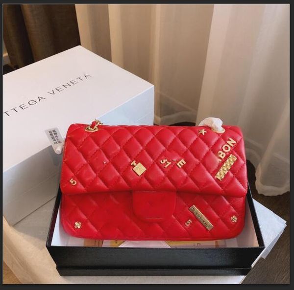 

2021 new cc letter luxury designer fashion lady crossbody bag handbags cf badge bags chain diamond lattice channel women shoulder bags